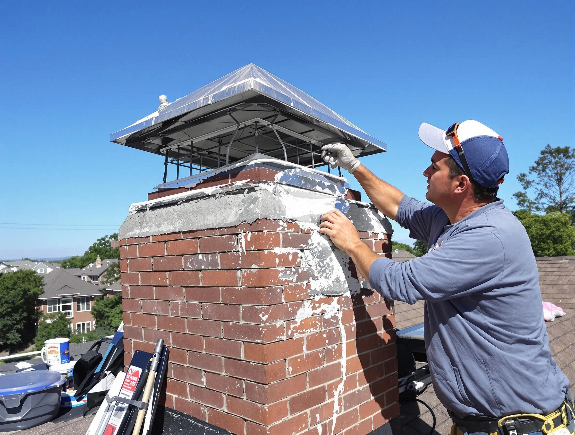 Chimney Crown Services service in Lawrence, MA