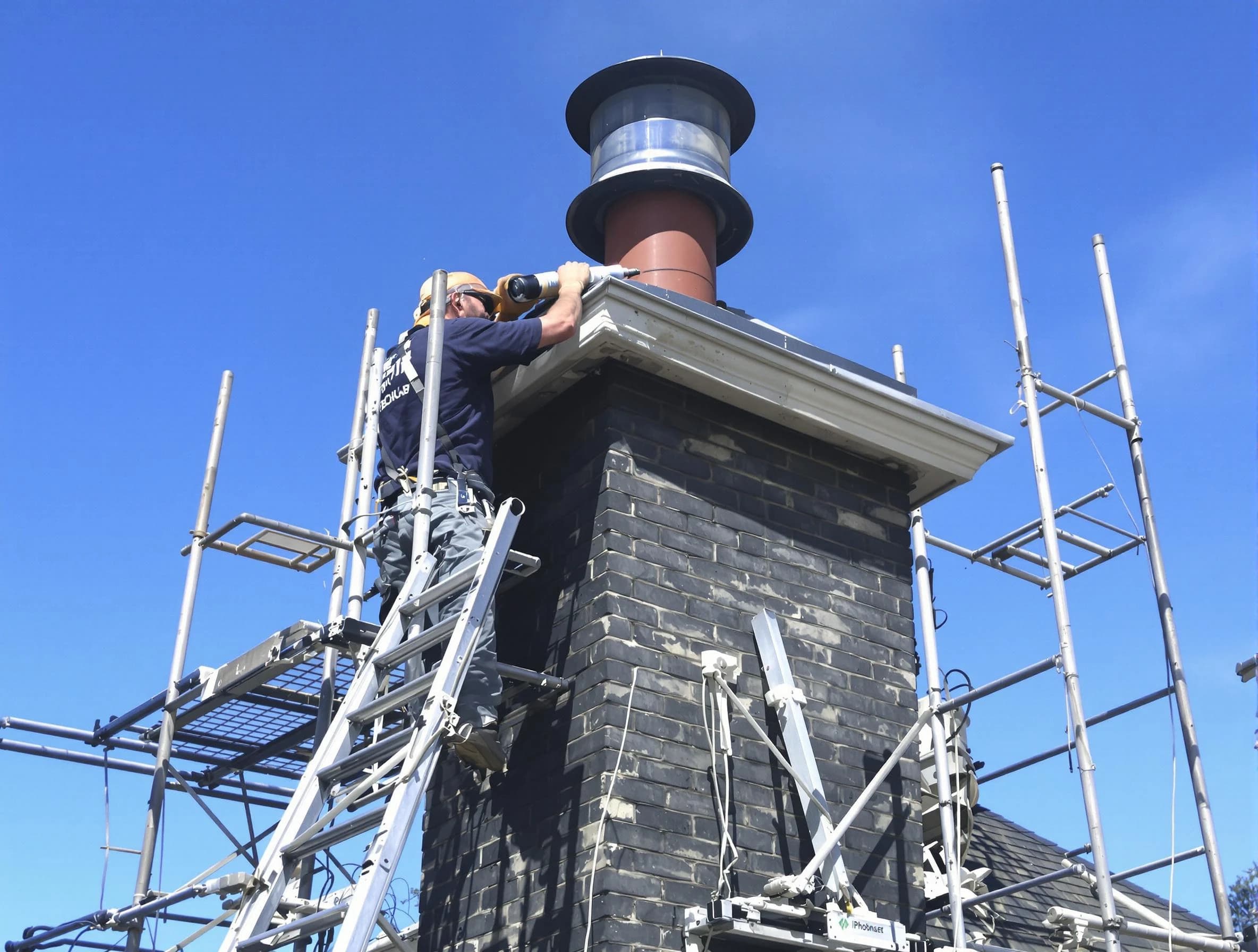 Sturdy chimney crown finished by Lawrence Chimney Sweep in Lawrence, MA