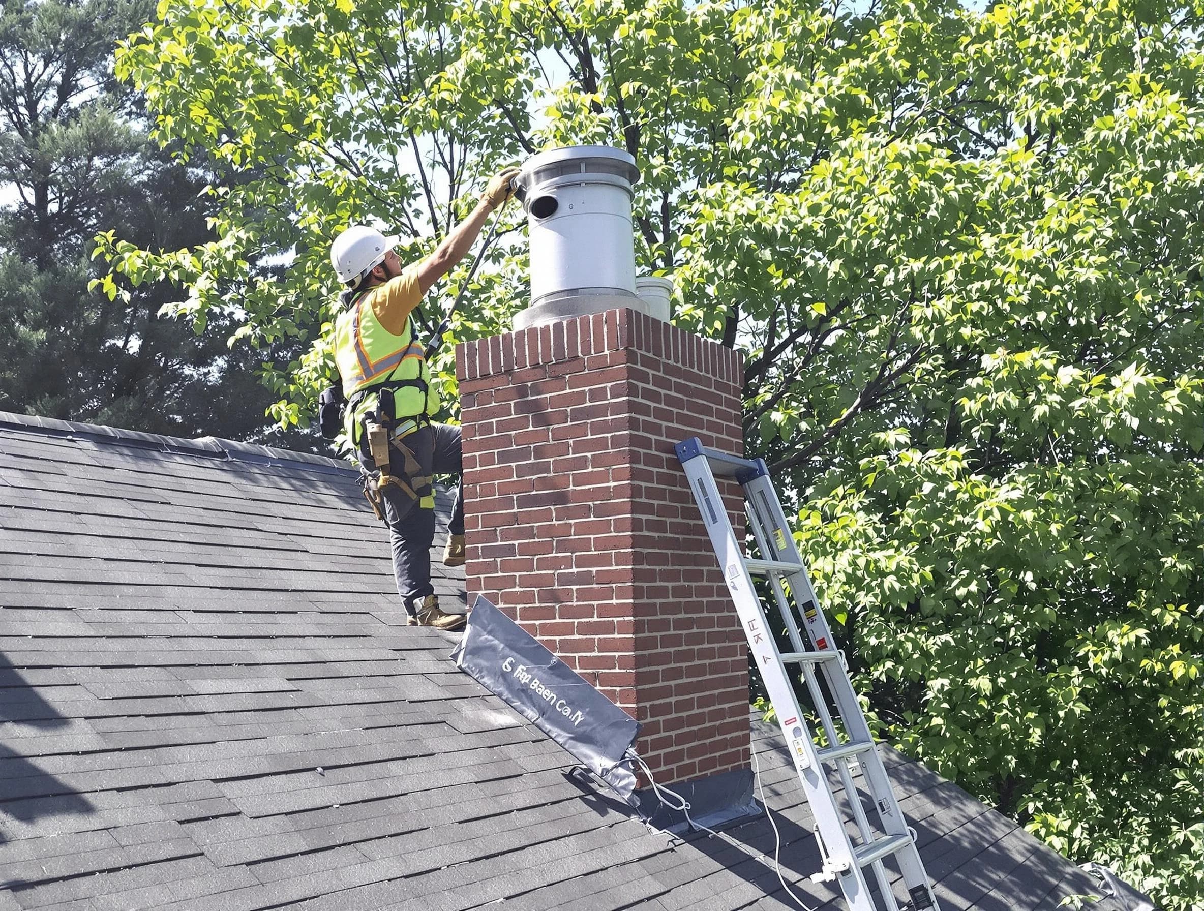 Chimney liner inspection by Lawrence Chimney Sweep in Lawrence, MA