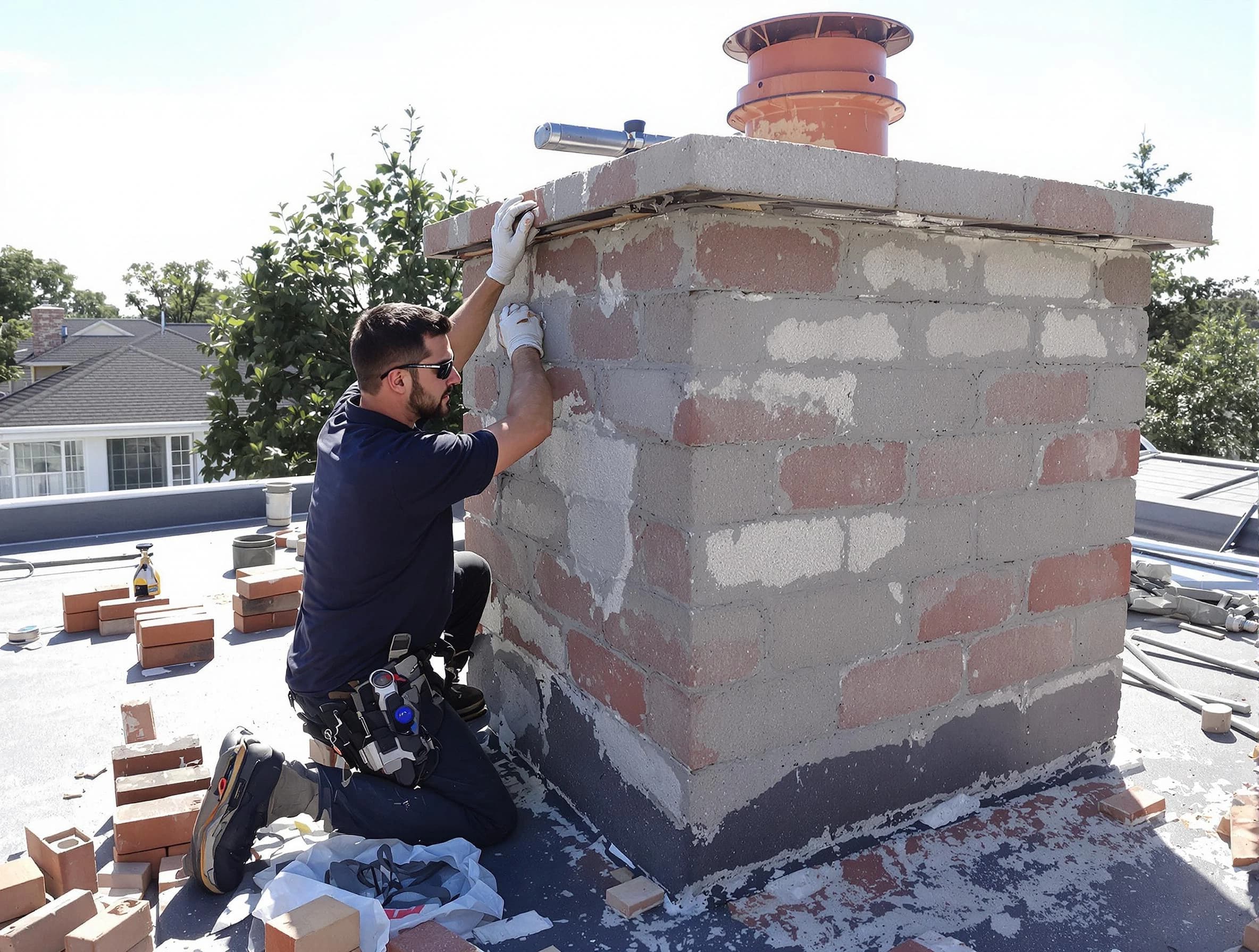 Advanced chimney repair process by Lawrence Chimney Sweep in Lawrence, MA
