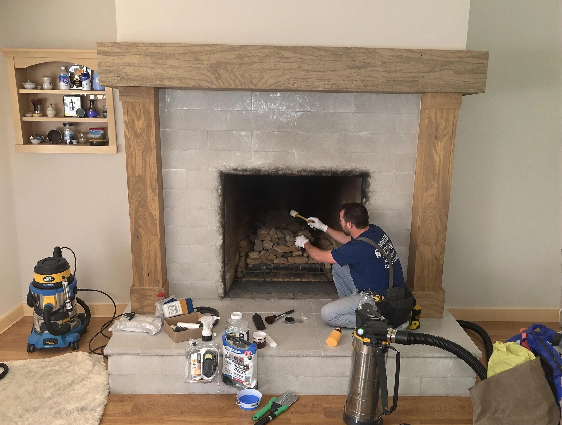 Detailed creosote removal process by Lawrence Chimney Sweep in Lawrence, MA