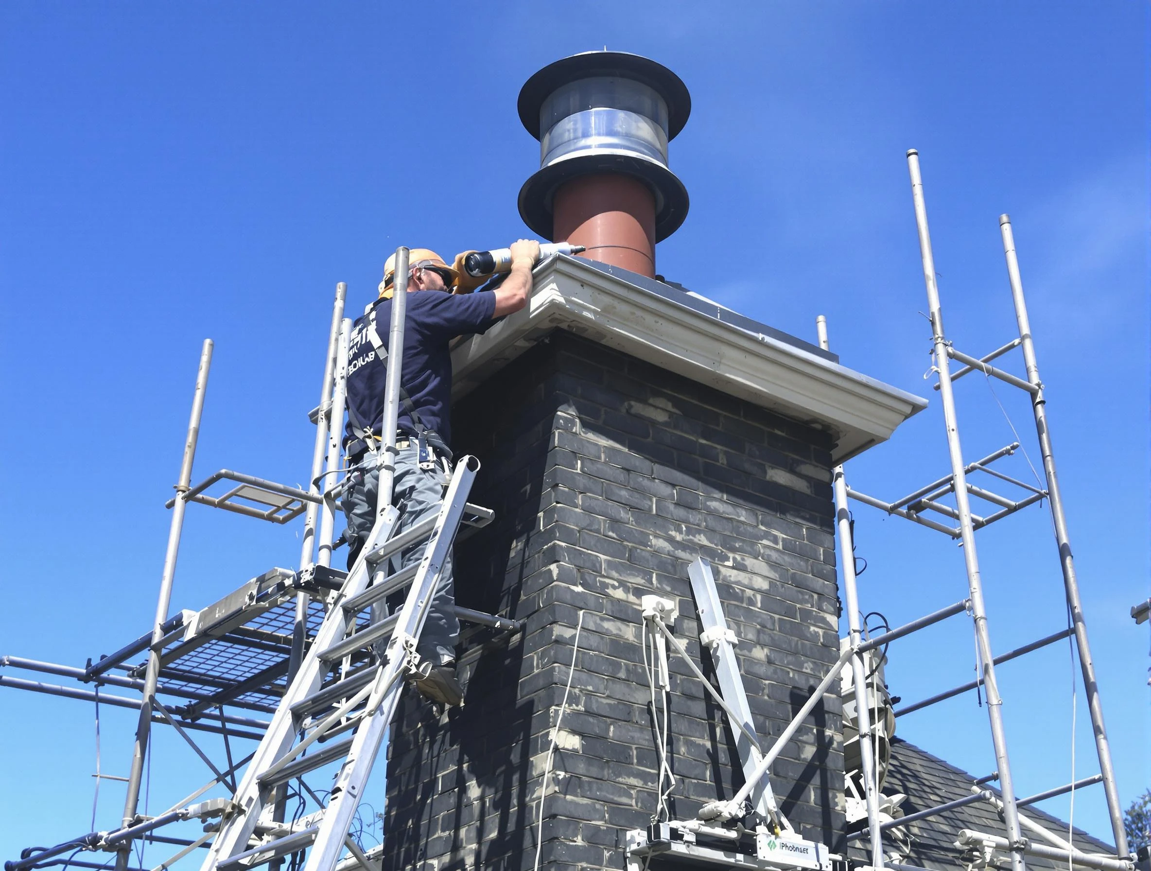 Sturdy chimney crown finished by Lawrence Chimney Sweep in Lawrence, MA