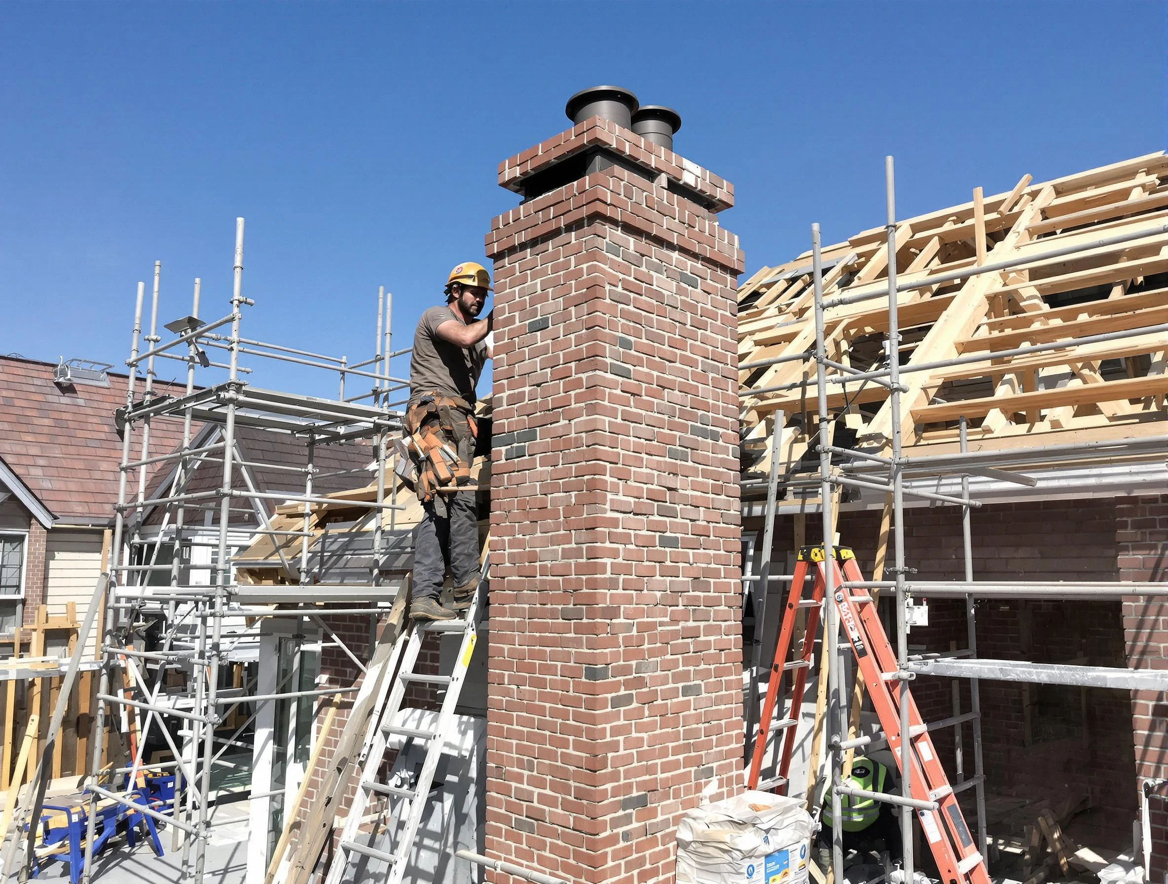 New chimney installation completed by Lawrence Chimney Sweep in Lawrence, MA