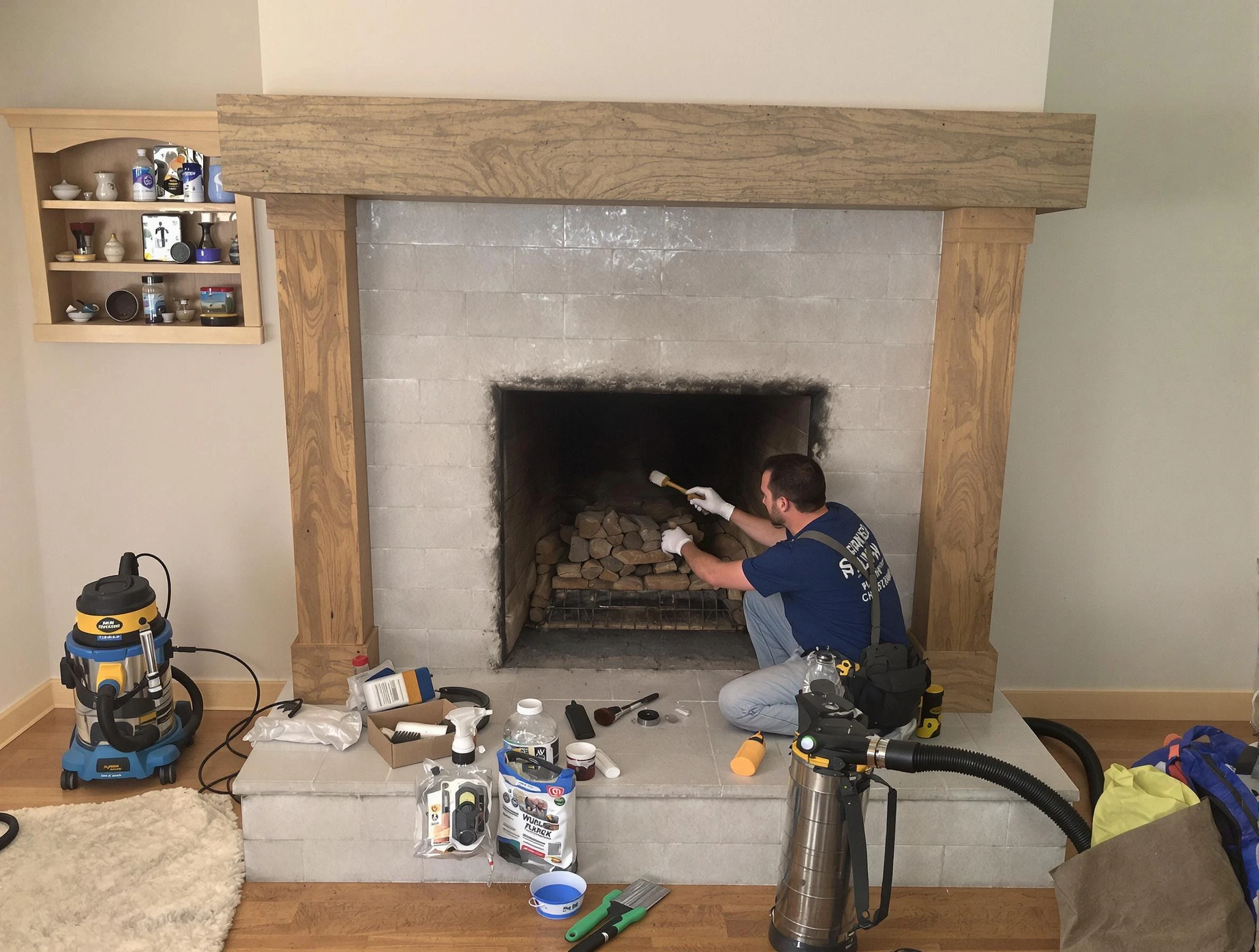 Detailed creosote removal process by Lawrence Chimney Sweep in Lawrence, MA